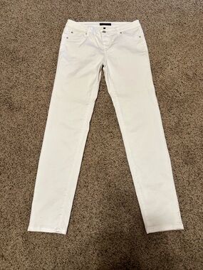 Celebrity Pink White Mid-Rise Ankle Skinny Jeans